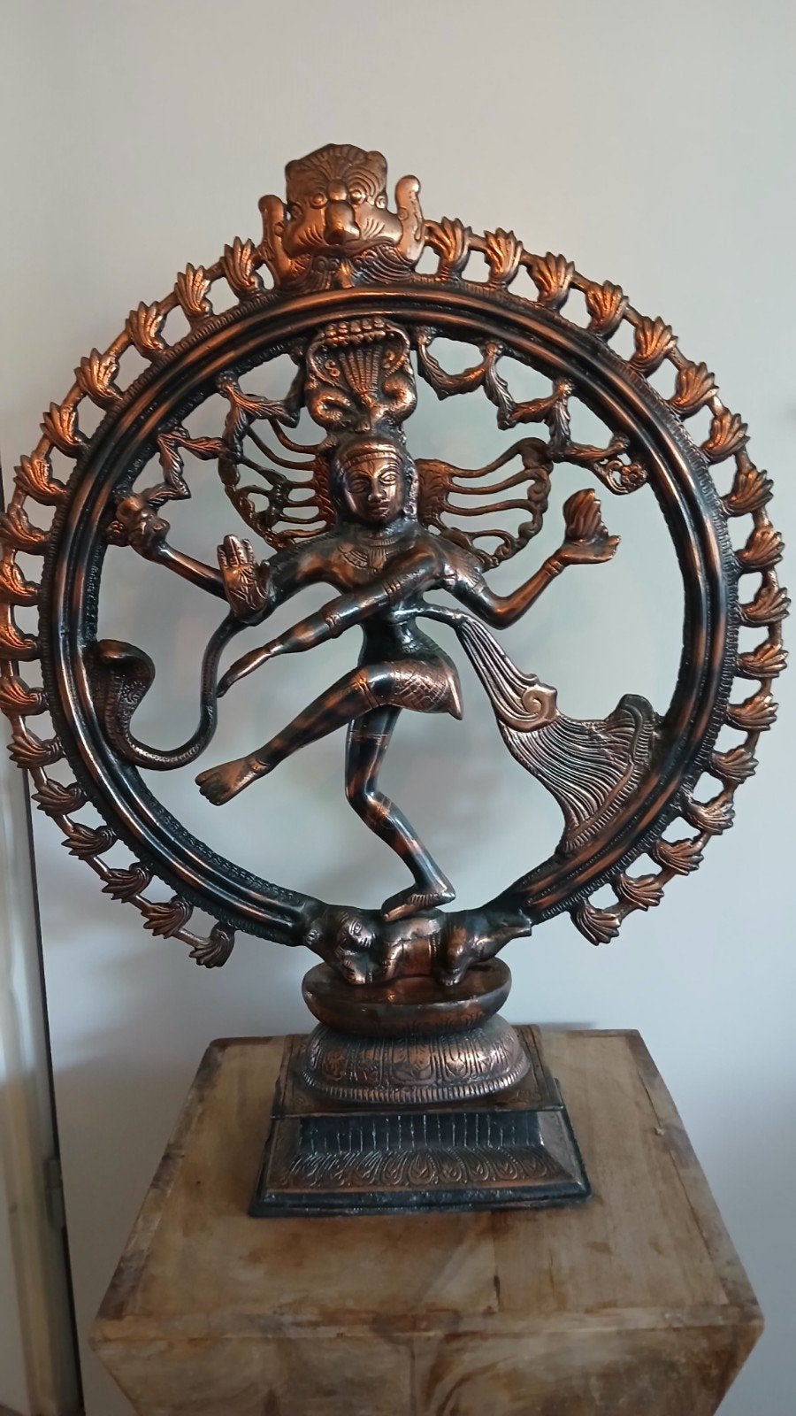 Beeld van de dansende Shiva Nataraj, Huis en Inrichting, Woonaccessoires | Boeddhabeelden, Ophalen