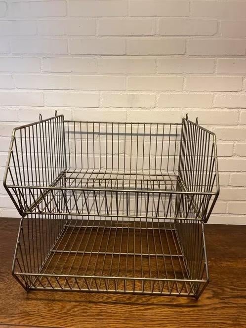 Vintage Draadmanden , opslag, winkel, Ophalen, Overige materialen, Gebruikt, Mand