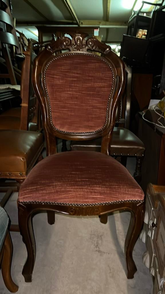 6 Barok eetkamer stoelen, Antiek en Kunst, Antiek | Meubels | Stoelen en Banken, Ophalen