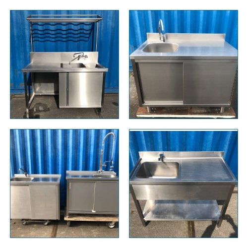 RVS Spoeltafels voor o.a. de Buitenkeuken, Tuin en Terras, Buitenkeukens, Ophalen, Zo goed als nieuw, Gas