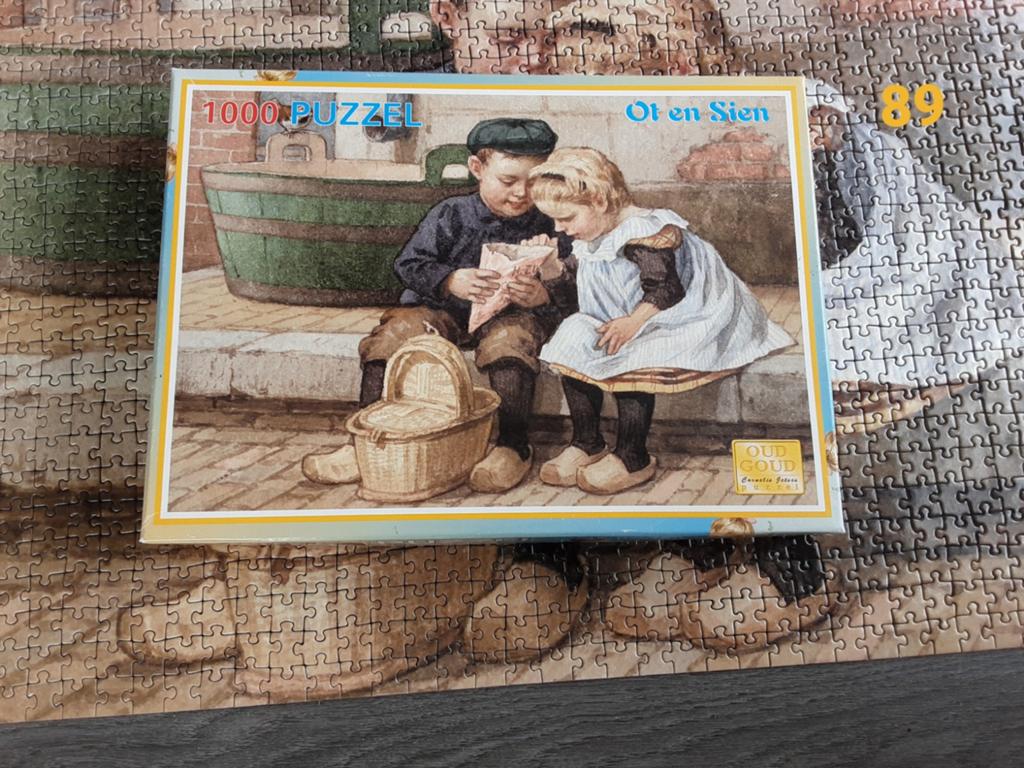 Puzzel 1000 stukjes compleet Goud en Oud Ot en Sien, Ophalen of Verzenden, 500 t/m 1500 stukjes, Zo goed als nieuw