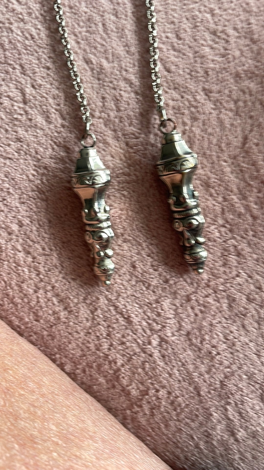 Vintage breidoppen, Ophalen of Verzenden, Zo goed als nieuw, Zilver, Overige materialen