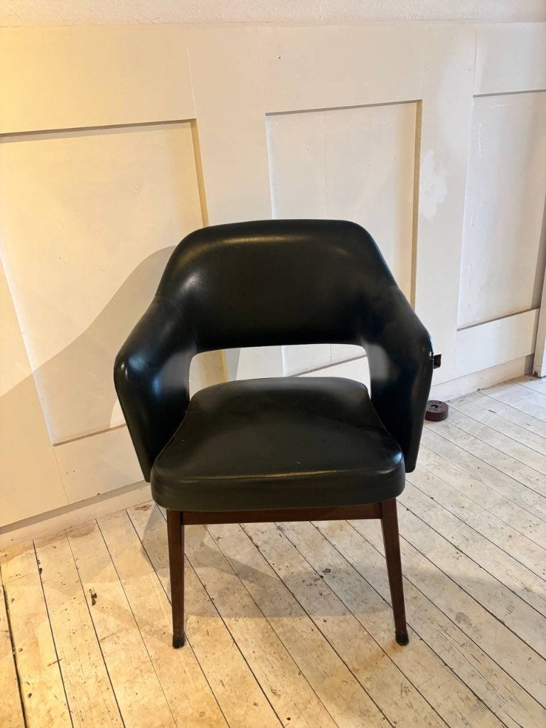 Retro “cafe” stoel, Ophalen, Gebruikt, Overige kleuren, Leer