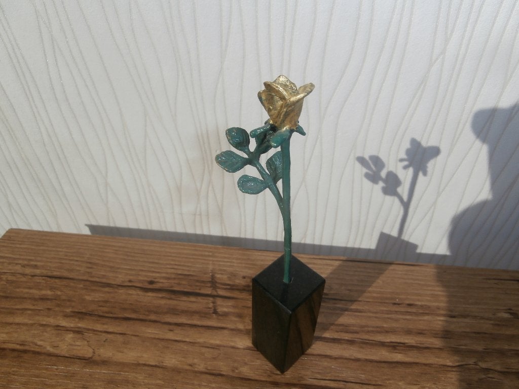 Brons Beeldje van Corry Ammerlaan   ,,Gouden Roos,,, Verzamelen, Ophalen of Verzenden, Zo goed als nieuw, Overige typen