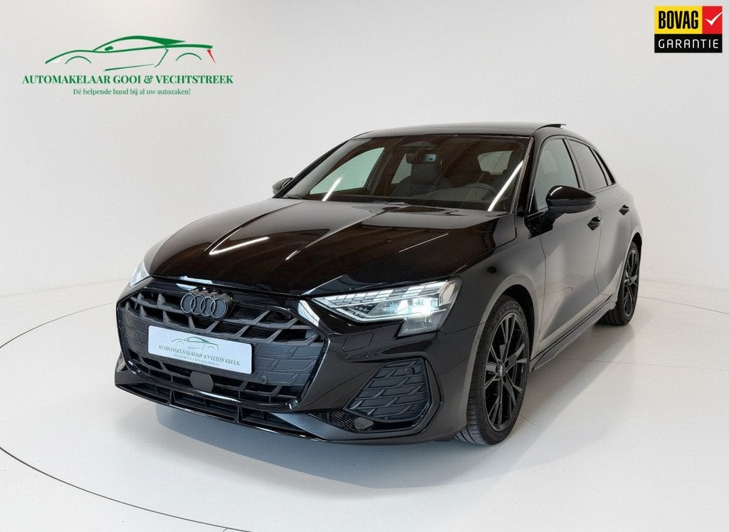 Audi A3 Sportback 35 TFSI S edition S-line - Panorama - Sono, 12 maanden, Gebruikt, Zwart, 4 cilinders