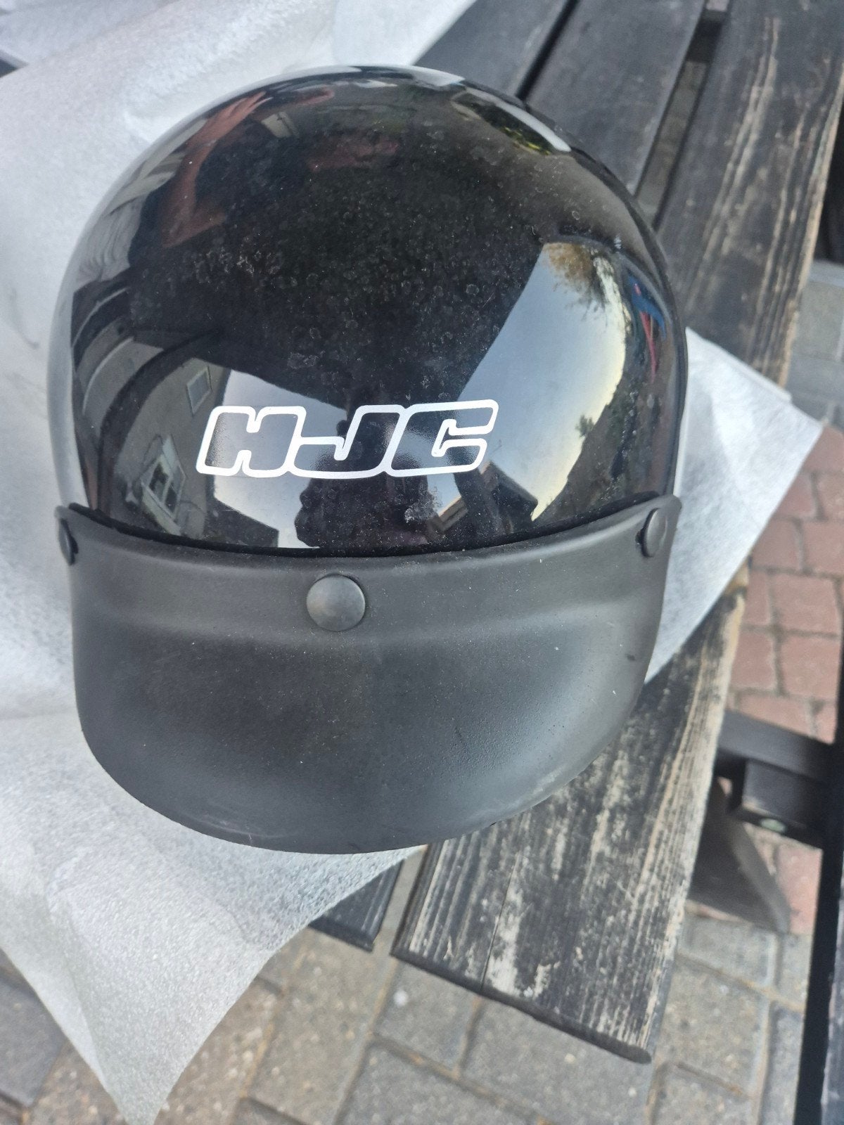 HJC Jethelm Zwart Maat L, Ophalen, Heren, L, Tweedehands