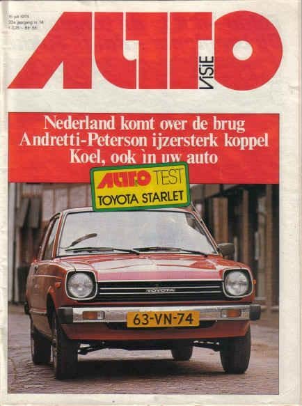 Autovisie 14 1978 : Toyota Starlet, Ophalen of Verzenden, Gelezen, Toyota