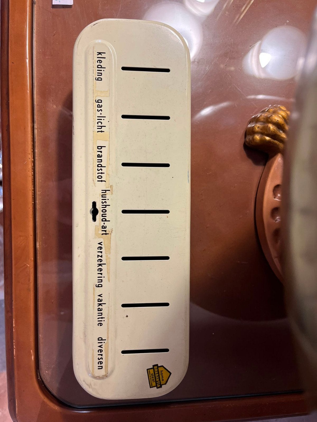 Vintage Brabantia Spaarpot - Budgetplanner, Ophalen of Verzenden