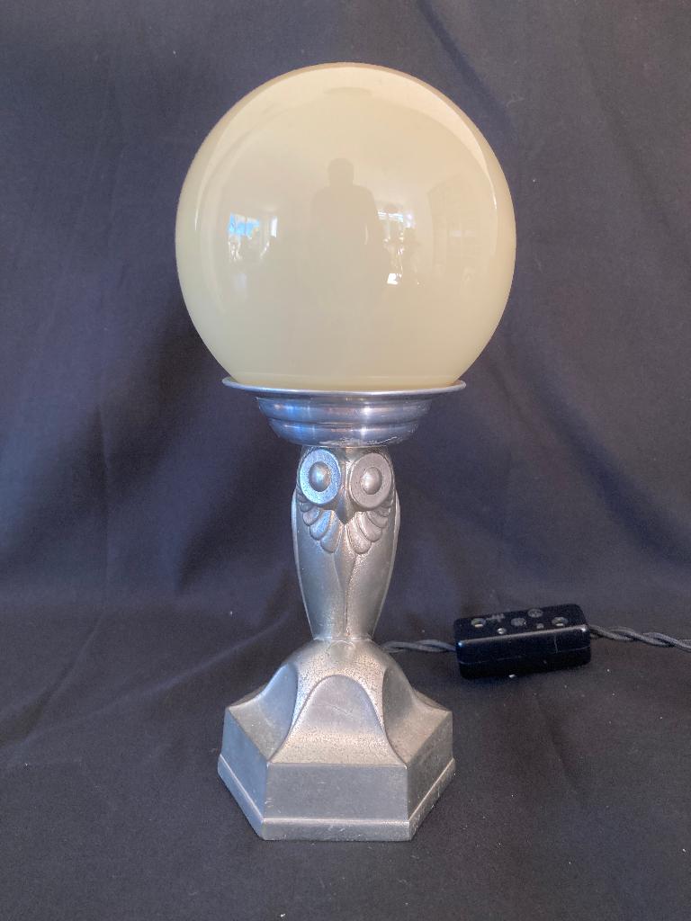 lamp met uil jaren 30 art deco vogel, Antiek en Kunst, Ophalen of Verzenden