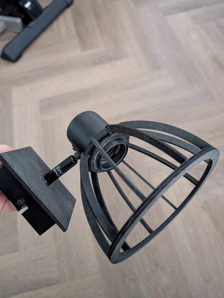 Wandlamp zwart, Ophalen, Bedlamp, Zwart, Zo goed als nieuw