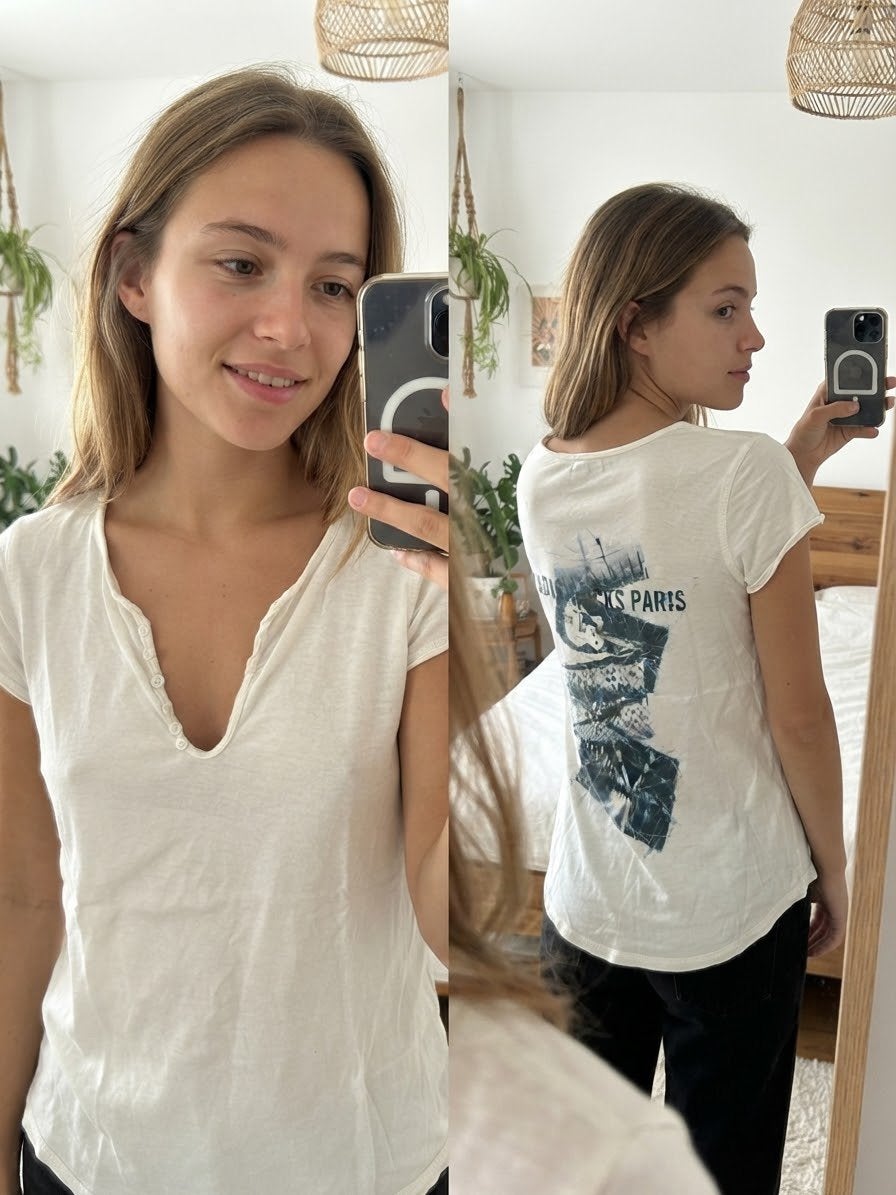 Zadig & Volaire t shirt maat XS - in zeer goede staat, Kleding | Dames, Ophalen of Verzenden, Zo goed als nieuw, Maat 34 (XS) of kleiner
