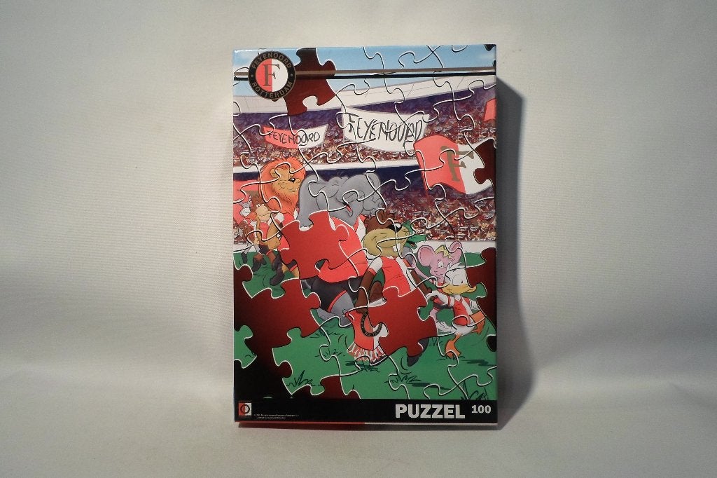Puzzel Feyenoord 100 Stukjes, Ophalen of Verzenden, Minder dan 500 stukjes, Zo goed als nieuw, Legpuzzel