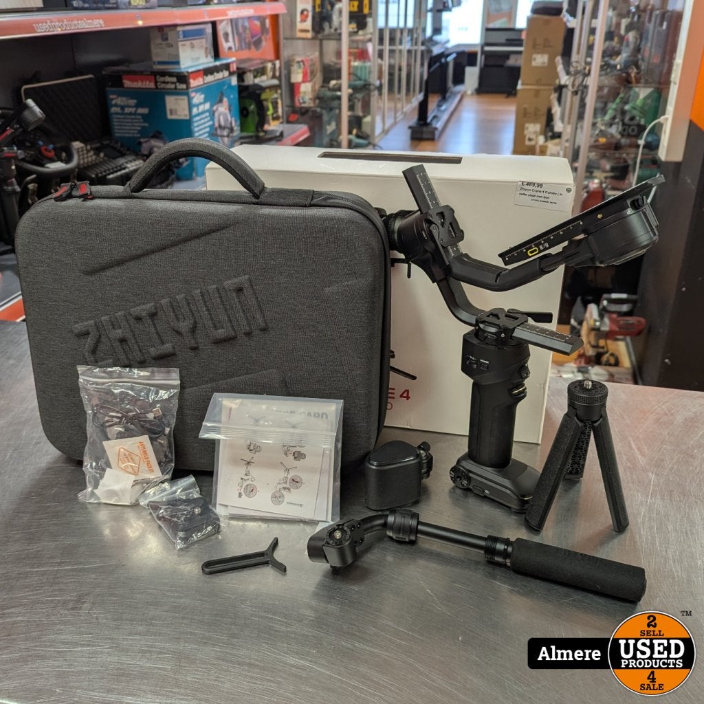Zhiyun Crane 4 Combo | In nette staat met bon, Flex Ltd., Gebruikt, https://flex.com/contact-us, Nobelstraat 10, 5807 GA Oostrum LB, Limburg, Nederland