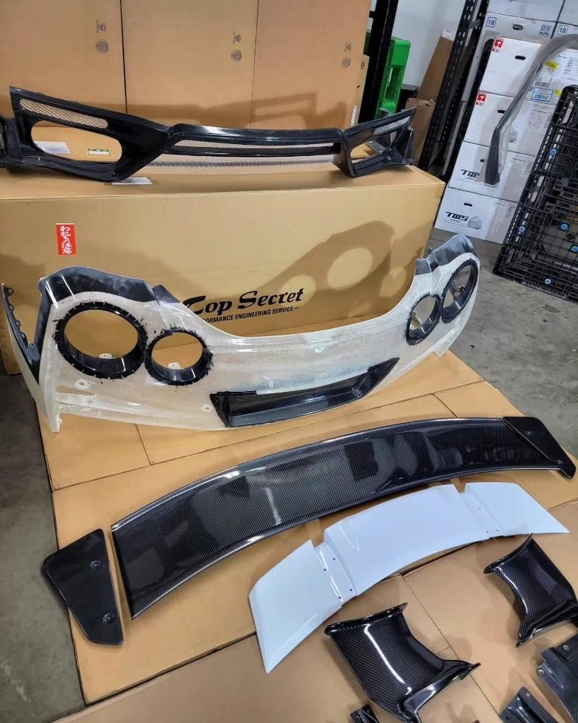 Top Secret M17 bodykit Carbon FRP - Nissan R35 GTR GT-R, Ophalen of Verzenden