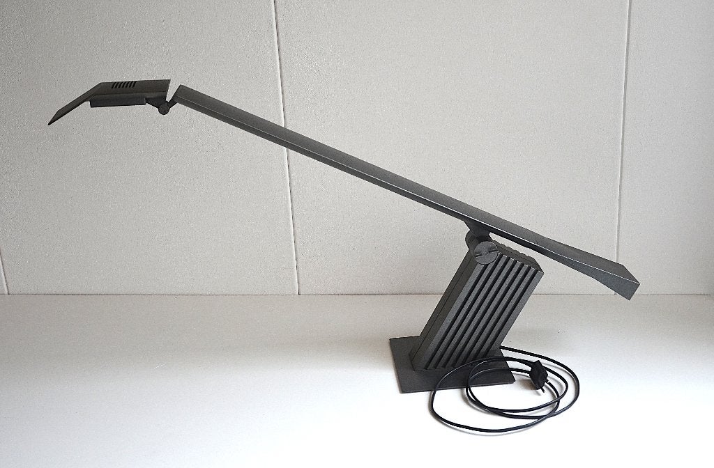 Bureaulamp Italiaanse Vintage design  Bilumen - Condor., Ophalen, Bureaulamp, 54 cm, Zwart