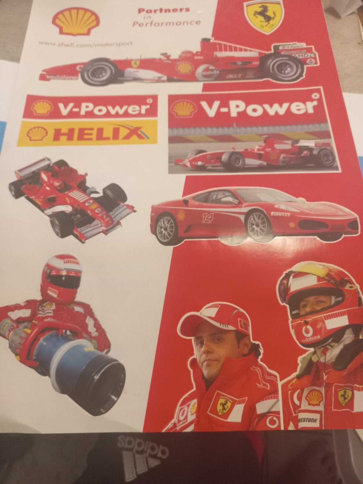 Shell Ferrari Partners in Performance sticker, Verzamelen, Ophalen of Verzenden, Gebruikt