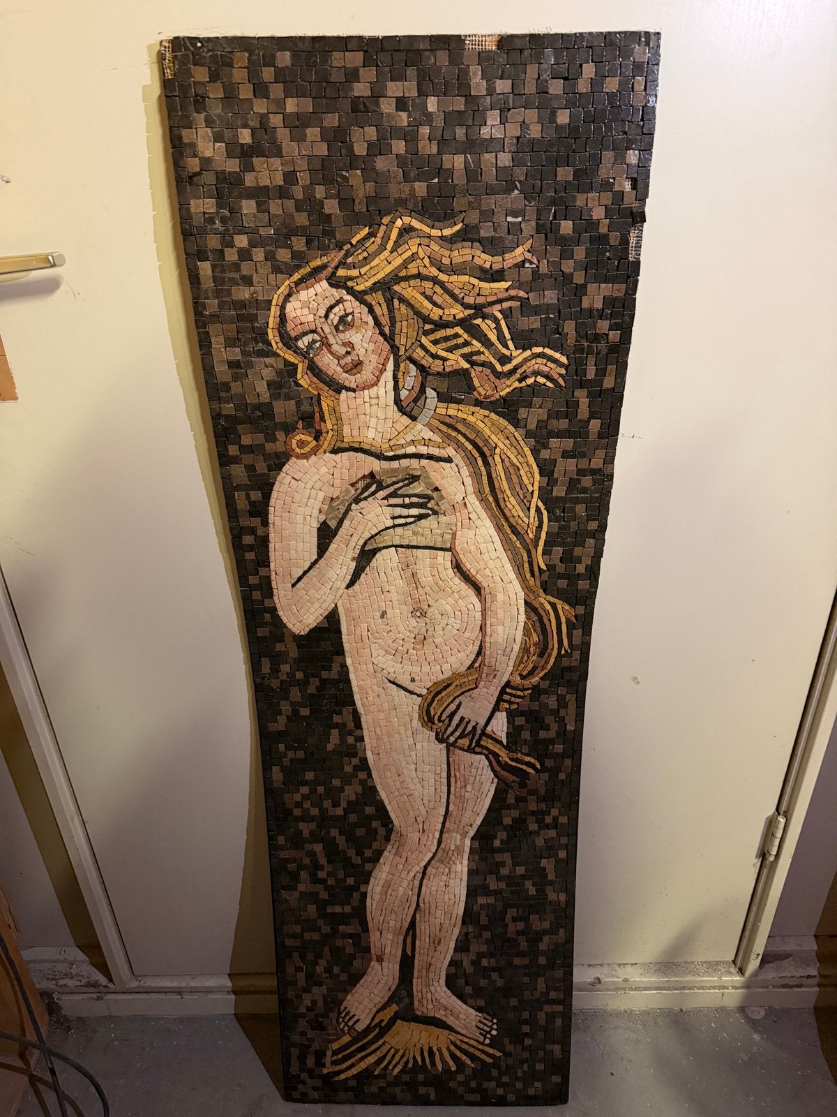 Mozaïek wanddecoratie 'De Geboorte van Venus', Ophalen, Handgemaakt, Wanddecoratie, Meerkleurig