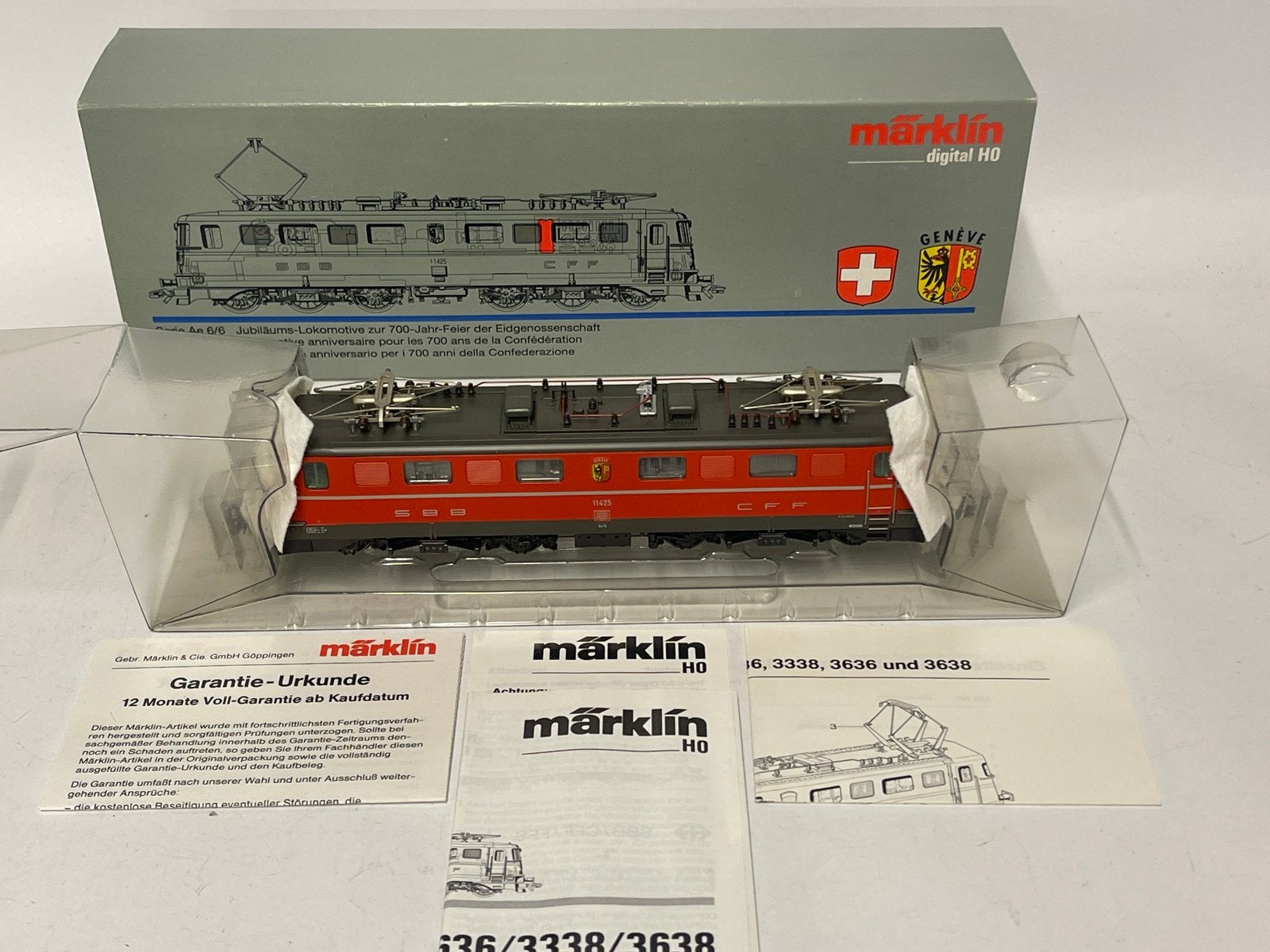 ** NIEUW ** Märklin 3636 H0 E-loc Ae 6/6 '11425' SBB ** 2, Wisselstroom, Locomotief, Nieuw, Ophalen of Verzenden