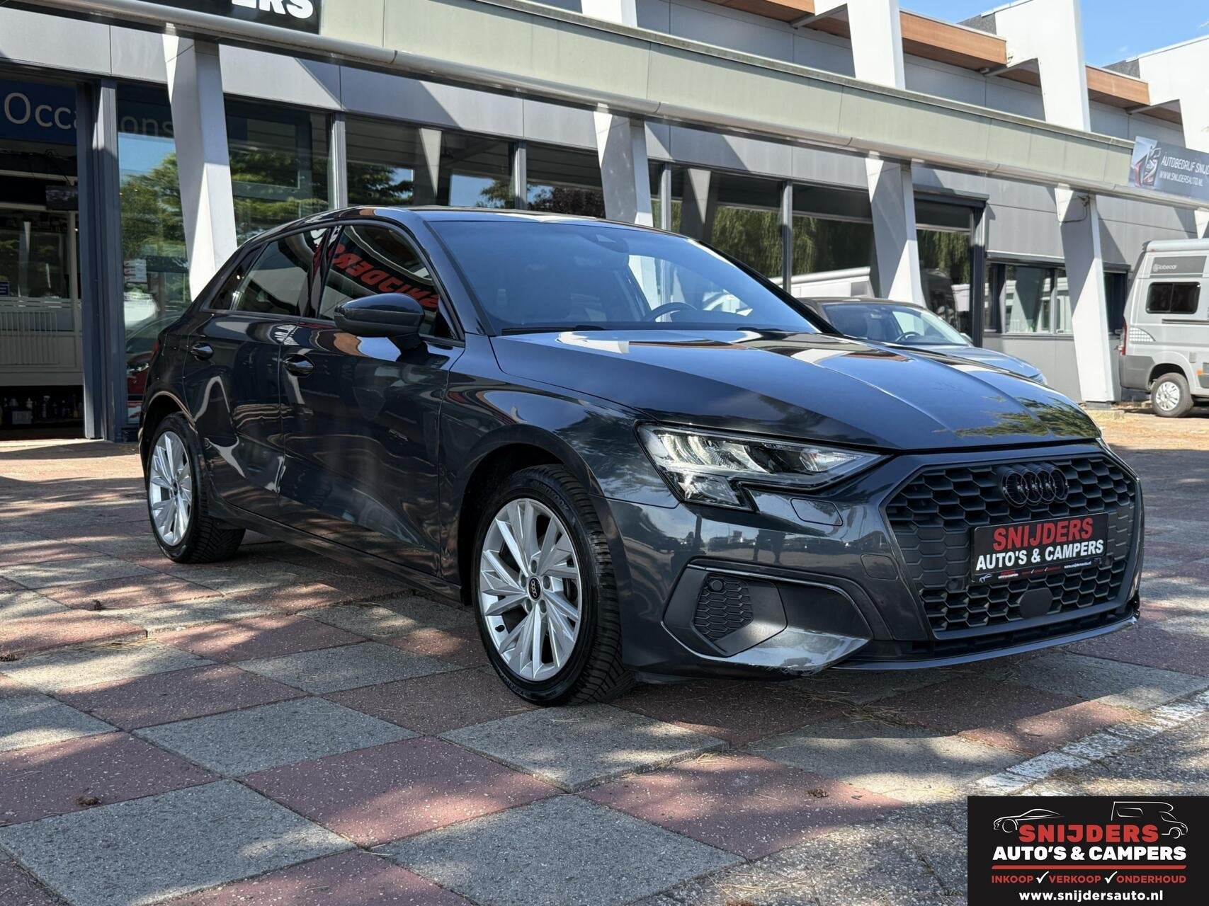 Audi A3 Sportback 30 TFSI s-line, Auto's, Stof, Gebruikt, Zwart, Met garantie (alle)