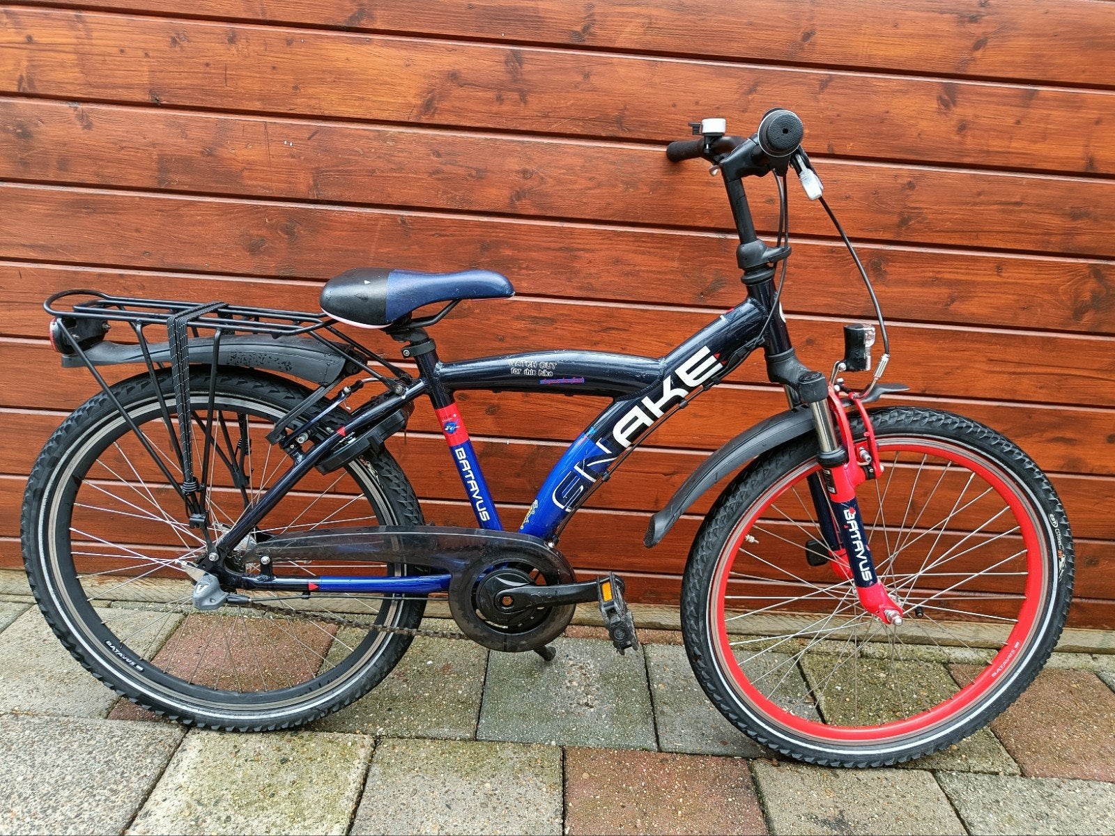Prachtige Batavus Snake 24 inch jongensfiets met 3 V, Ophalen, Terugtraprem, 24 inch, Handrem