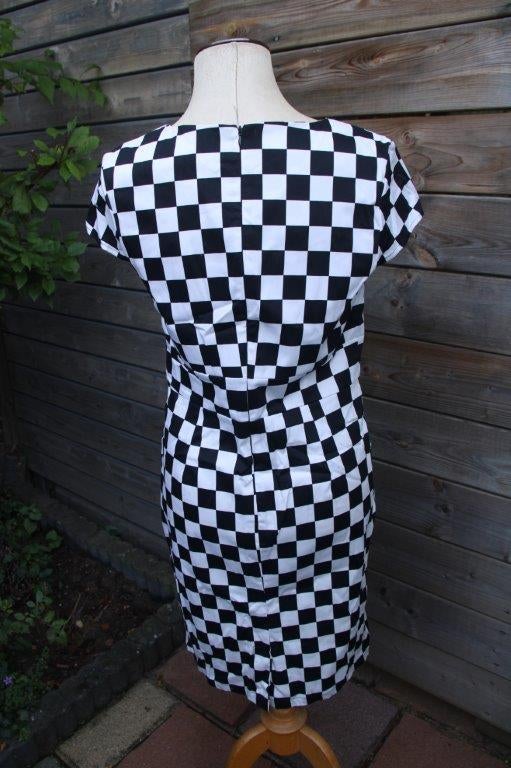 Jurk zwart/ offwhite Grace Karin mt M Vaste prijs, Kleding | Dames, Jurken, Maat 38/40 (M), Verzenden, Zwart, Grace Karin