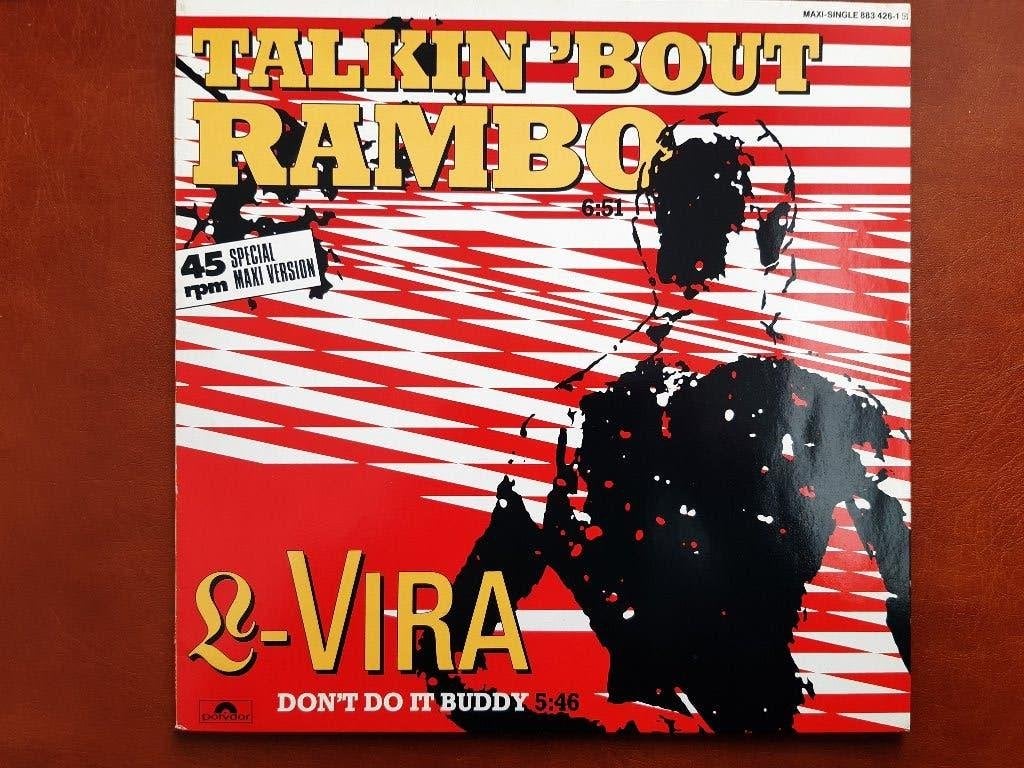 L-Vira - Talkin 'Bout Rambo (Maxi Single) Euro Disco, Gebruikt, Inclusief binnenhoes, Ophalen of Verzenden, Pop