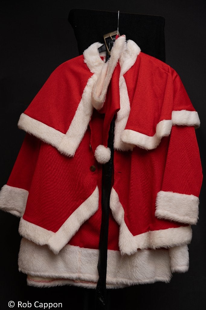 Kerstmannen en vrouwen kostuum, Ophalen, Gebruikt