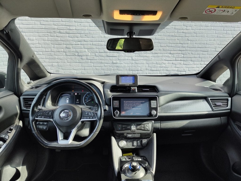 Nissan Leaf e+ N-Connecta 62kWh Adap.Cruise Warmtepomp Leder, Auto's, Nissan, Zwart, Adaptive Cruise Control, 62 kWh, 385 km