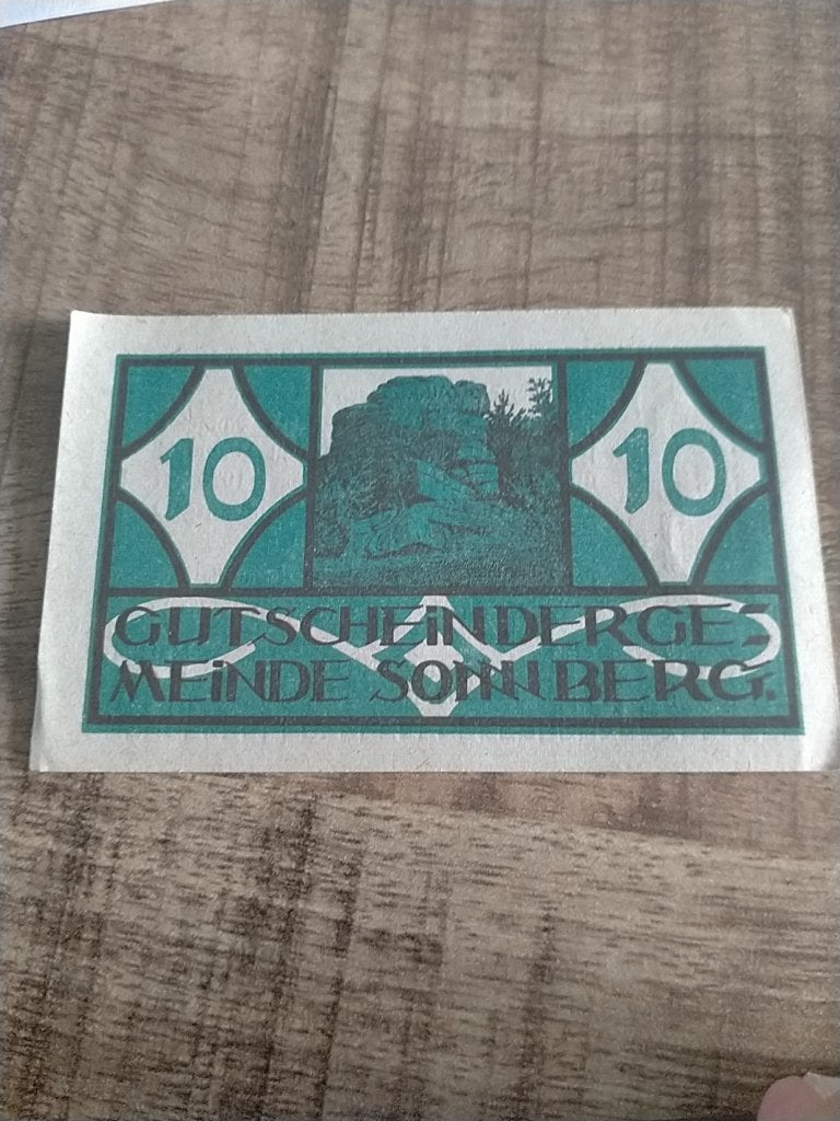 Oostenrijk bankbiljet 10 Heller 1920 , Gemeinde Sonnberg, Verzenden, Oostenrijk, Los biljet