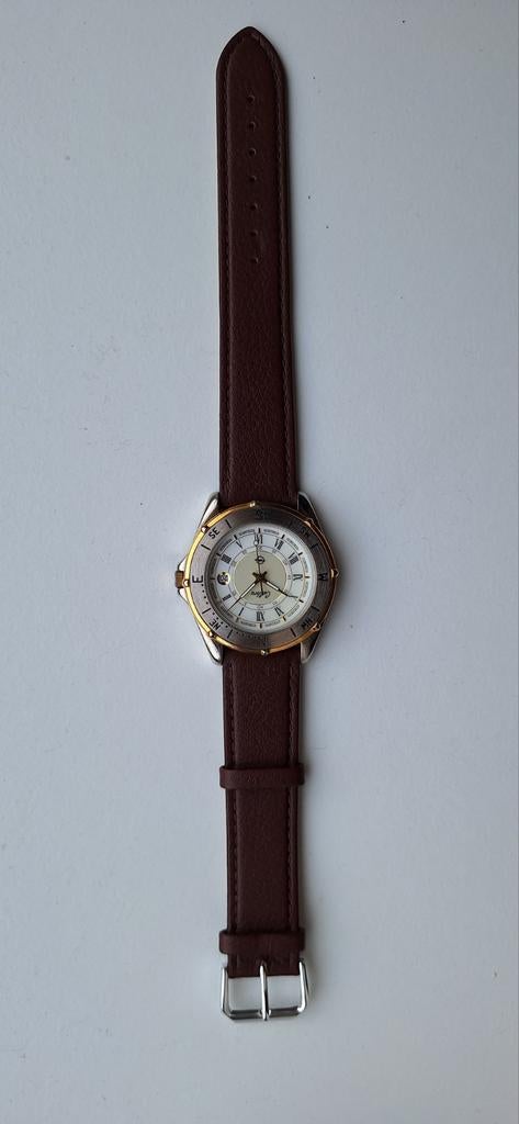 Opel Calibra Horloge - Nieuwstaat met nieuwe batterij, Overige merken, Leer, Staal, Polshorloge
