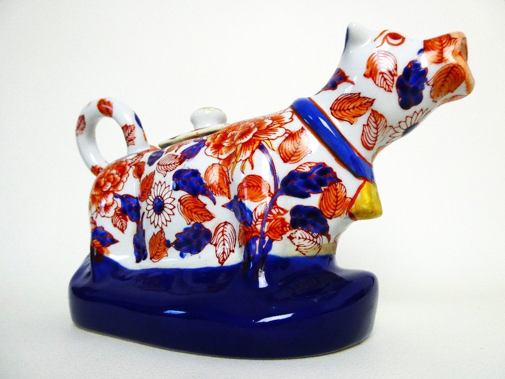 Imari theepot in de vorm van een koe, Ophalen of Verzenden