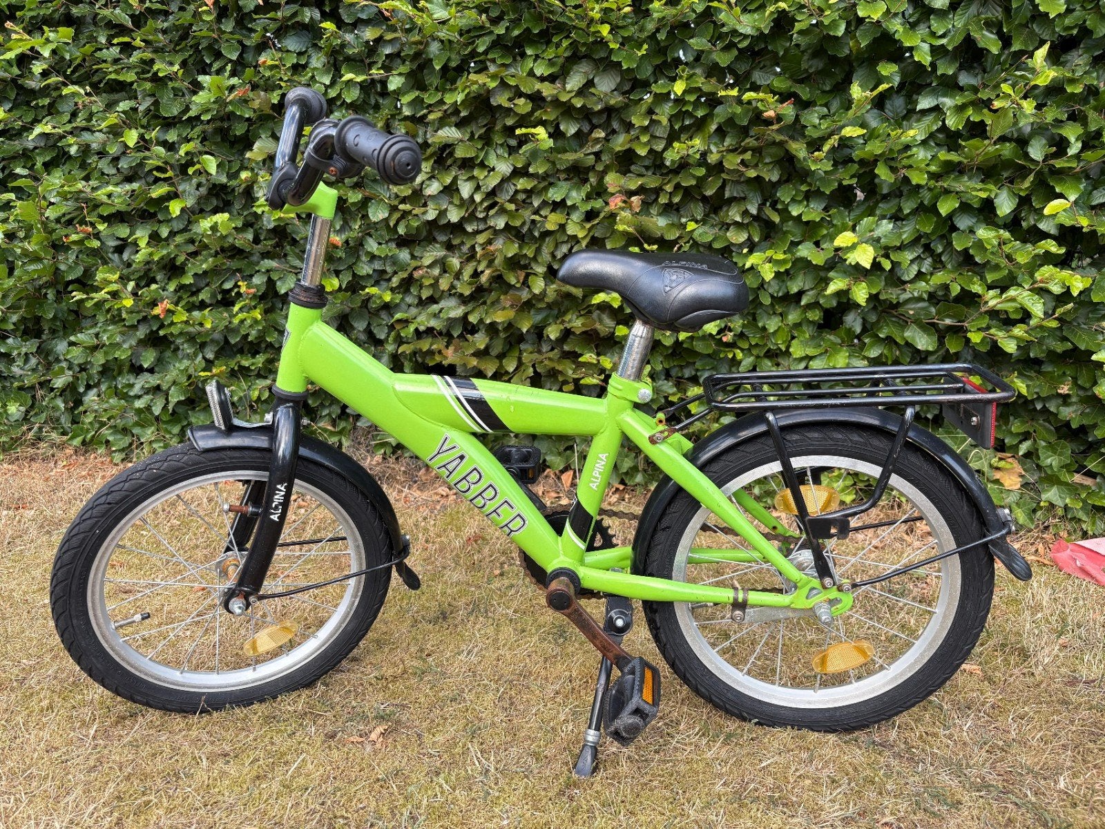 Alpina Yabber 16 inch kinderfiets - Groen, Ophalen, Terugtraprem, Alpina, 16 tot 20 inch