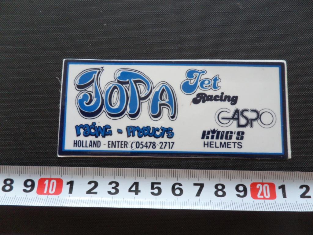 sticker Enter JOPA Racing Products JET RACING GASPO KING'S, Ophalen, Zo goed als nieuw