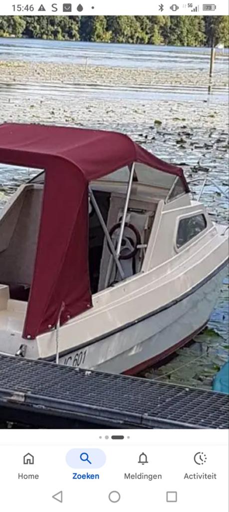 Boot kap compleet met rvs stangen, Watersport en Boten, Ophalen, Gebruikt, Overige typen, Motorboot
