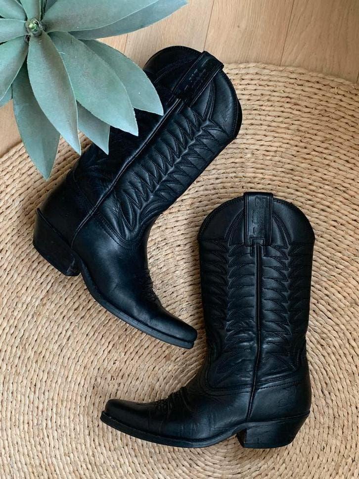 Joe Sanchez cowboylaarzen 37 western boots bohemian laarzen, Kleding | Dames, Hoge laarzen, -, Zwart, -
