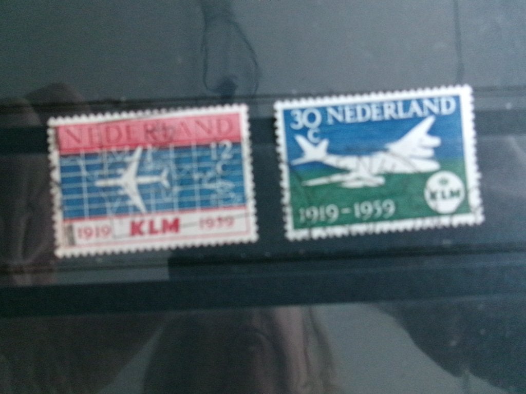 1959 - 40 jaar klm (32h), Ophalen of Verzenden, Gestempeld