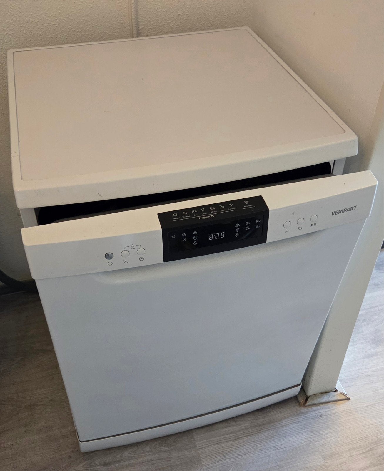 Veripart VPVW44DW Vrijstaande Vaatwasser - Zo goed als nieuw, Witgoed en Apparatuur, Vaatwasmachines, Ophalen, 60 cm of meer, Zo goed als nieuw