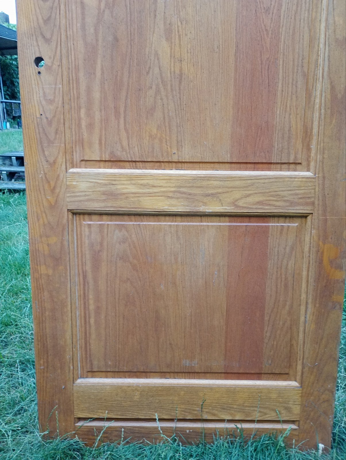 Massieve eikenhouten binnendeur, Ophalen, Gebruikt, 80 tot 100 cm, Binnendeur