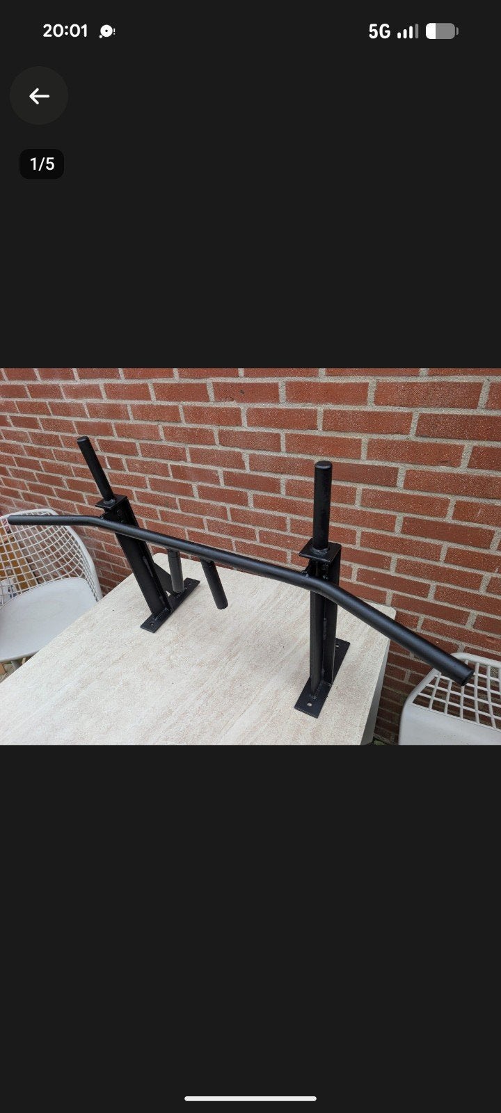 zware pull up bar , optrekstang, Sport en Fitness, Ophalen, Zo goed als nieuw, Oprekstang