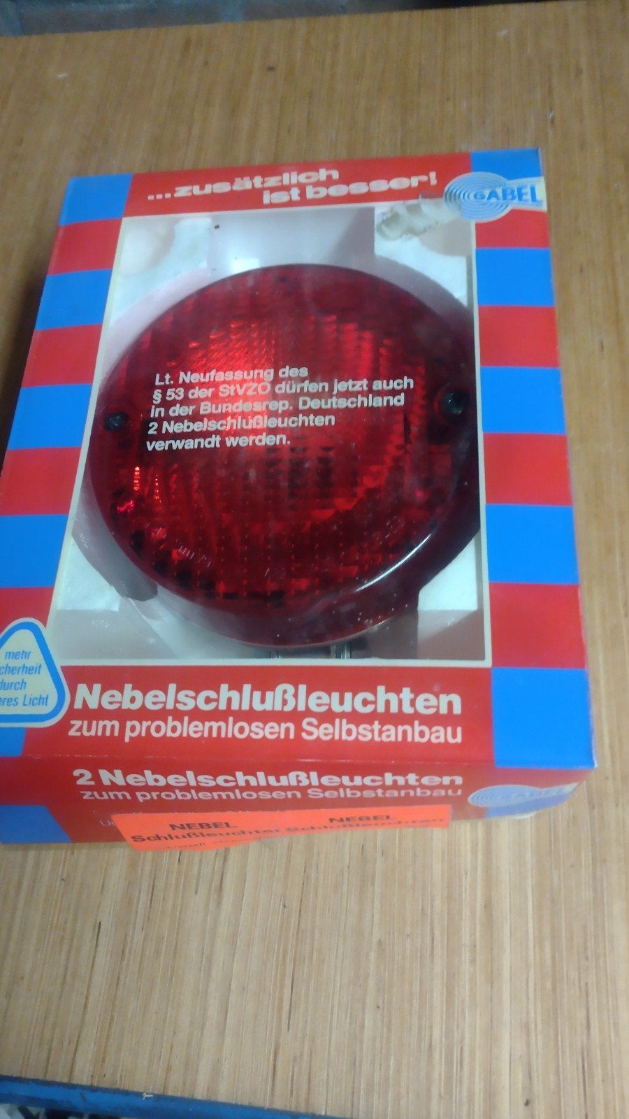 vintage gabel mistachterlicht, Ophalen of Verzenden, Nieuw, Oldtimer onderdelen