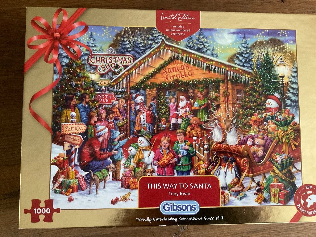 Gibsons : this way to Santa, Ophalen, 500 t/m 1500 stukjes, Zo goed als nieuw, Legpuzzel