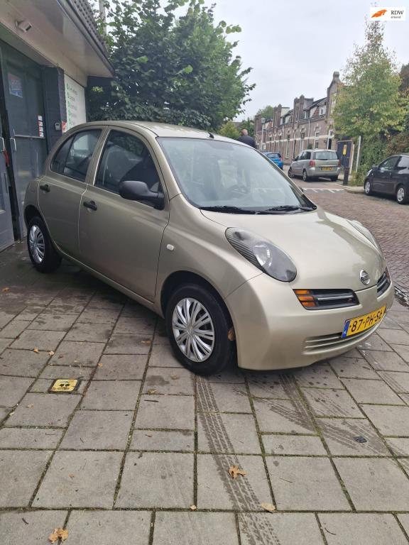 Nissan Micra 1.2 5 deurs, Auto's, Nissan, Stof, 4 cilinders, Beige, Origineel Nederlands