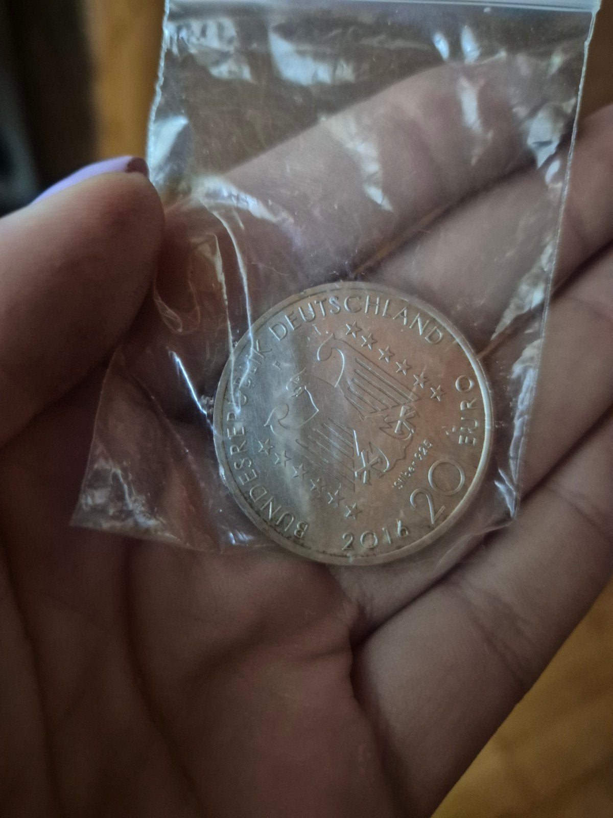 Zilveren 20 Euro herdenkingsmunt Duitsland 2016, Ophalen of Verzenden, Buitenland, Munten