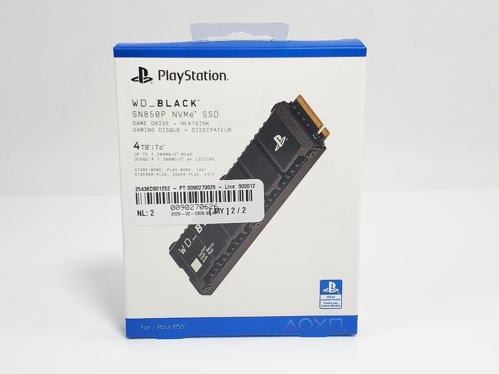 WD BLACK SN850P 4Tb SSD, Computers en Software, Intern, Console, SSD, 4Tb