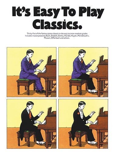 piano easy: It's Easy to Play Classics Vol.1 + 2-MOOI!, Ophalen of Verzenden, Thema, Klassiek, Piano