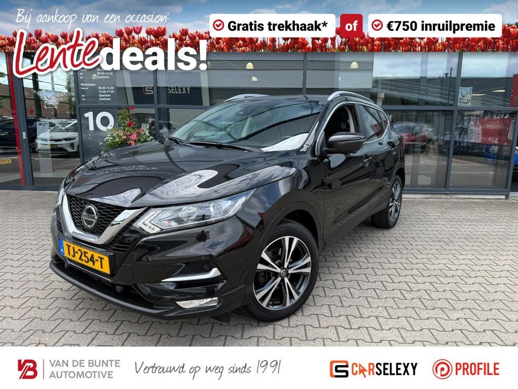 Nissan Qashqai 1.2 N-Connecta *Panoramadak & Cruise Control*, Auto's, Nissan, Bedrijf, Te koop, Qashqai, 360° camera, ABS, Airbags