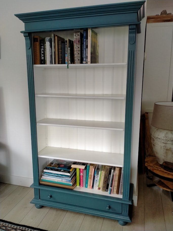 Mooie (Boeken) Kast, Ophalen, Met plank(en), 100 tot 150 cm, Zo goed als nieuw