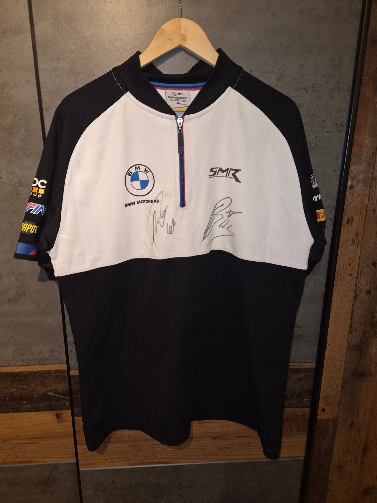 BMW WorldSBK Team shirt gesigneerd, Ophalen of Verzenden, Zo goed als nieuw, BMW Motorrad