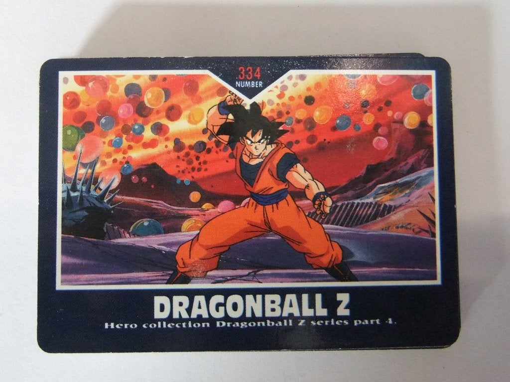 Dragon Ball Z Hero Collection Kaart - Goku #334, Verzenden, Zo goed als nieuw, Losse kaart