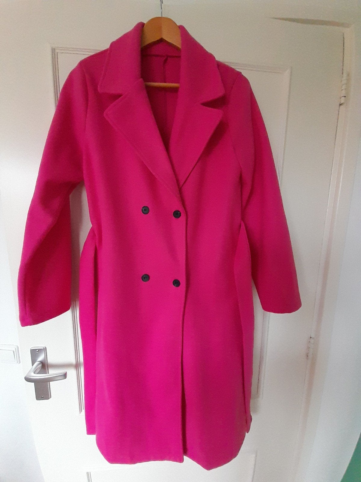 Roze trenchcoat tussenjas, Shein, Ophalen of Verzenden, Zo goed als nieuw, Maat 38/40 (M)